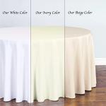 4 ft. Polyester Tablecloth in 7 Colors for Events