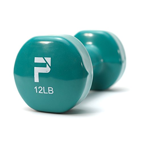 12 lb Aqua Vinyl Coated Dumbbell by Power Systems