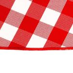 Red & White Checker 108-Inch Round Polyester Tablecloth
