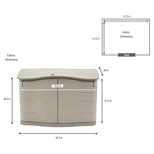 Resin Outdoor Storage Shed for Garden/Backyard/Home/Pool
