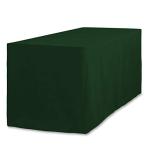 Hunter Green Polyester Fitted 6 ft. Tablecloth