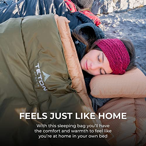 TETON Sports Celsius XXL 0F Sleeping Bag, Compression Sack