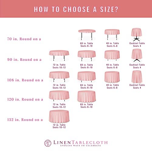 108" Round Polyester Tablecloth