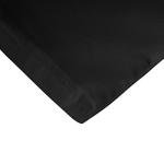 6 ft. Black Polyester Fitted Tablecloth for Sports