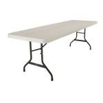 4 Pack Lifetime 42984 Folding Utility Tables, 8ft Almond