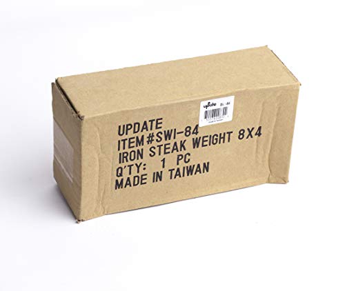 8" Barbecue BBQ Grill Steak Weights, Heavy-Duty Cast Iron