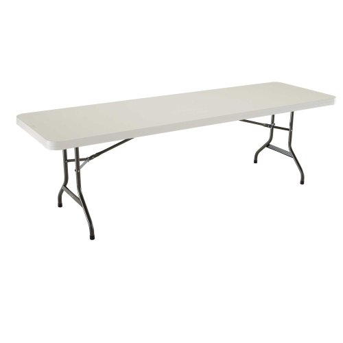 4 Pack Lifetime 42984 Folding Utility Tables, 8ft Almond
