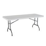 Pack of 4 Folding Utility Tables, 6 Feet