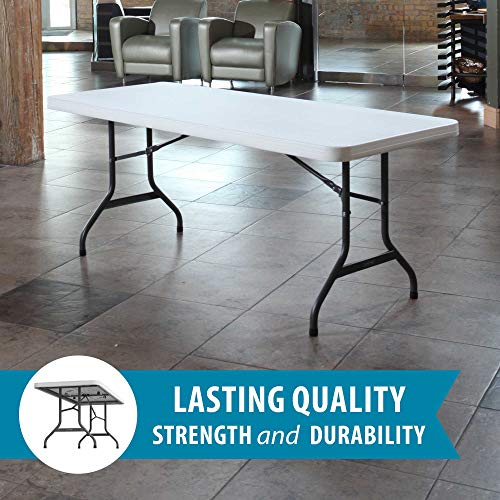 Pack of 4 Folding Utility Tables, 6 Feet