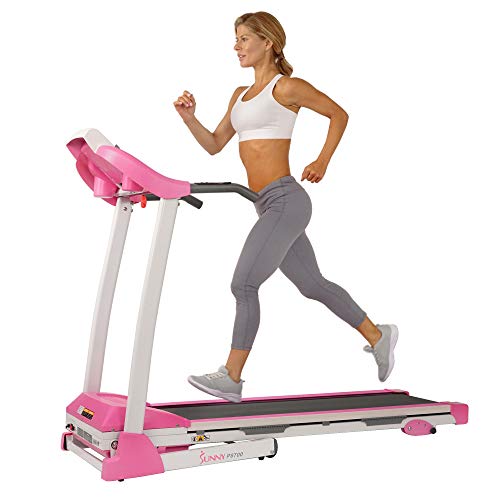 Pink Sunny Health & Fitness Treadmill, 62" x 27" x 50