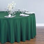 108-Inch Round Hunter Green Polyester Tablecloth