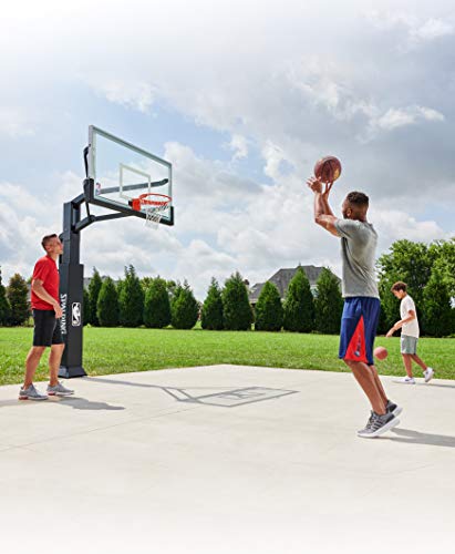 Spalding 60" Glass Arena View In-Ground Hoop