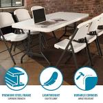 Pack of 4 Folding Utility Tables, 6 Feet