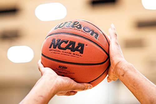 WILSON NCAA Official Game Basketball, Intermediate Size, Orange