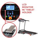 Sunny Health & Fitness Motorized Treadmill with LCD Display