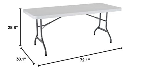 Pack of 4 Folding Utility Tables, 6 Feet