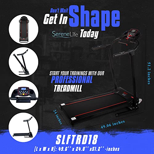 Smart Folding Treadmill with Sports App - Bluetooth Compatible