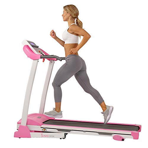 Pink Sunny Health & Fitness Treadmill, 62" x 27" x 50