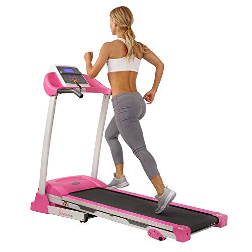 Pink Sunny Health & Fitness Treadmill, 62" x 27" x 50