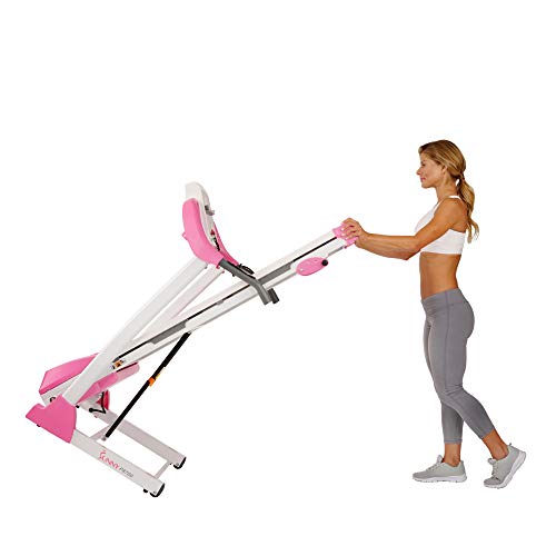 Pink Sunny Health & Fitness Treadmill, 62" x 27" x 50