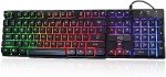 Rii RK100+ Rainbow LED Backlit Gaming Keyboard