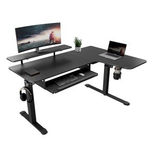 Eureka Ergonomic L-Shaped Standing Desk with Tray