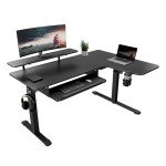 Eureka Ergonomic L-Shaped Standing Desk with Tray