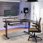 Eureka Ergonomic L-Shaped Standing Desk with Tray