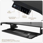 Eureka Ergonomic L-Shaped Standing Desk with Tray