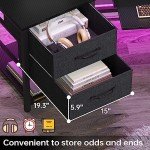 SEDETA L-Shaped Gaming Desk with LED Light