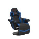 POWERSTONE Ergonomic Gaming Recliner with Massage and Footrest