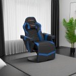 POWERSTONE Ergonomic Gaming Recliner with Massage and Footrest