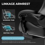GTPLAYER Gaming Chair with Footrest and Lumbar Support