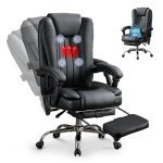BOSMILLER Big & Tall Heated Massage Gaming Chair