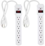 2-Pack Amazon Basics 6-Outlet Surge Protectors