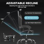 GTPLAYER Gaming Chair with Footrest and Lumbar Support