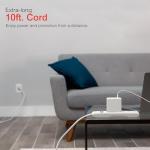 10 Ft Surge Protector Power Strip with 6 Outlets