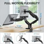 HUANUO Dual Monitor Desk Mount, 13"-27" Screens