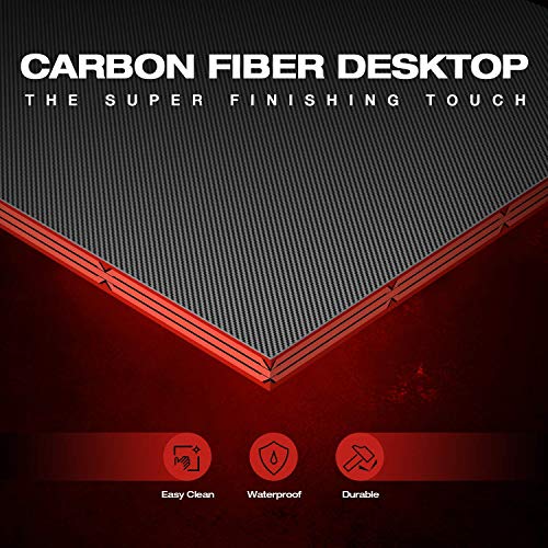 L-Shaped Gaming Desk with Monitor Stand - Black