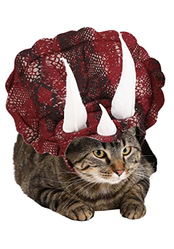 Burgundy Triceradog Costume for Dogs, Sizes S