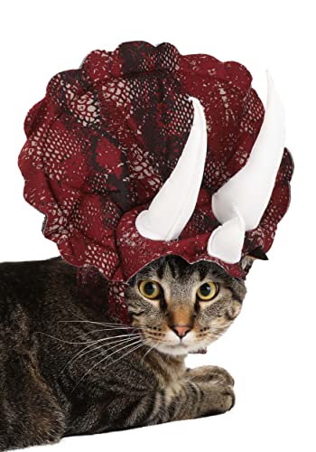 Burgundy Triceradog Costume for Dogs, Sizes S