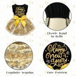 Happy New Year Dog Costume with Bow