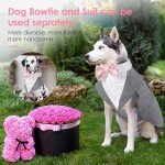 Formal Dog Tuxedo Suit with Bow Tie Set