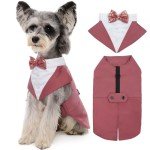 Dog Tuxedo Suit and Bandana Set for Weddings