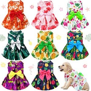 Hawaii Summer Dog Dresses with Fun Patterns