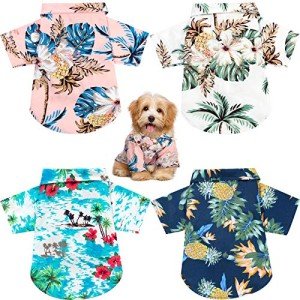 Floral Hawaii Style Summer T-Shirt for Dogs