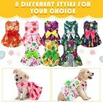 Hawaii Summer Dog Dresses with Fun Patterns