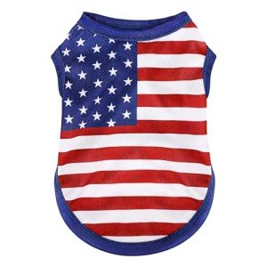 Patriotic Dog Vest for Independence Day Fun