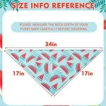 Hawaii Dog Bandana Set - 4 Pack for Summer