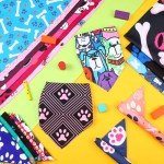 Colorful Triangle Dog Bandanas - 100 Pack
